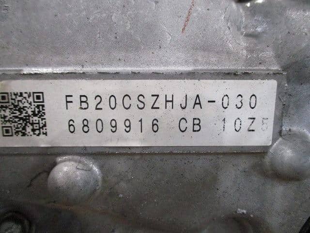 FB20C Engine SUBARU Impreza 2017 DBA-GK7 10100CC650 — photo 7
