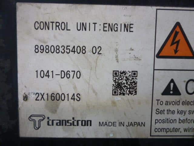 Engine Control Unit ISUZU ELF 2012 TKG-NHR85AN 8980835408 02 — photo 7