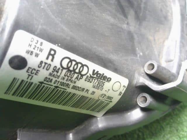 Right Headlight AUDI Audi a5 2010 ABA-8FCALF 8T0941030AP — photo 7
