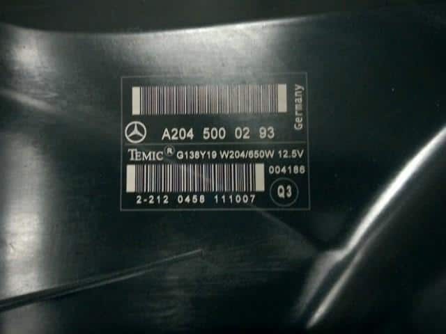 Radiator MERCEDES-BENZ Benz c class 2008 DBA-204052 A2045004303 — photo 4