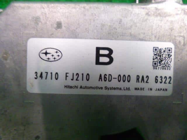Power Steering Computer SUBARU Vx 2016 DBA-GP7 — photo 2