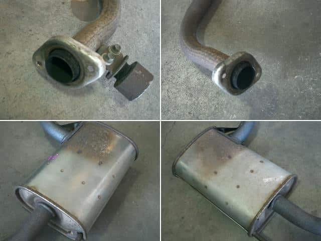 Exhaust Center Muffler TOYOTA Crown Majesta 1999 GF-JZS155 1742046240 — photo 3