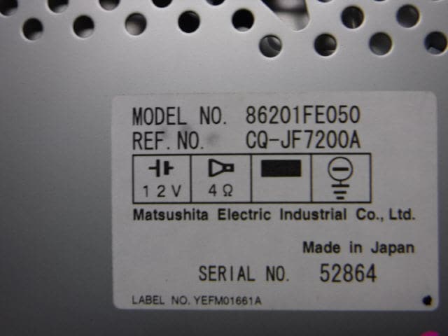 Audio SUBARU Impreza 2003 LA-GG2 86201FE050 — photo 3