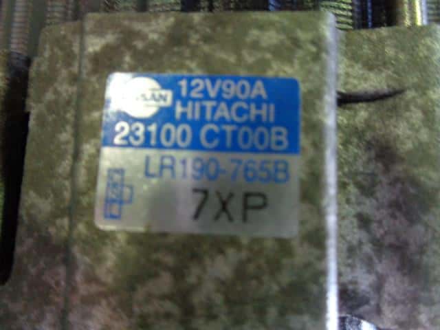 Alternator NISSAN March 2007 DBA-AK12 — photo 2