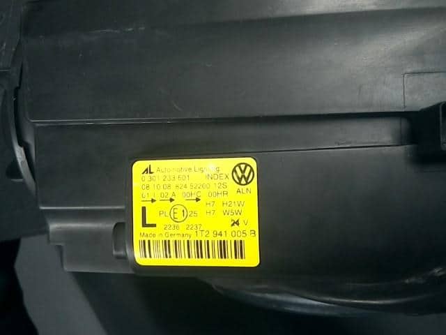Left Headlight VOLKSWAGEN Golf Touran 2009 ABA-1TBMY 0 301 233 601 — photo 4