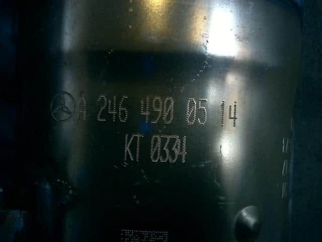 Catalyst MERCEDES-BENZ Benz b class 2017 DBA-246242 A 246 490 05 14 — photo 3