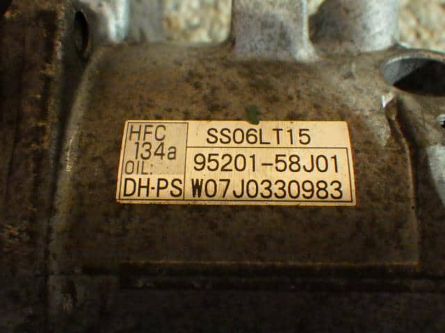 A/C Compressor SUZUKI Lapin 2007 CBA-HE21S 9520085J01 — photo 4