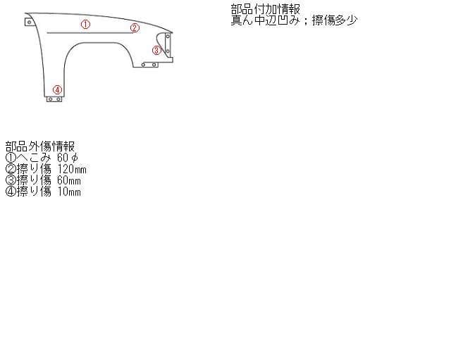 Right Fender Panel HONDA Life 1999 GF-JB1 — photo 4