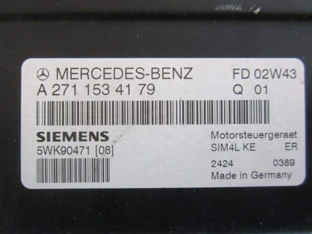 Engine Control Unit MERCEDES-BENZ Benz c class 2002 GH-203046 A 271 153 41 79 — photo 2