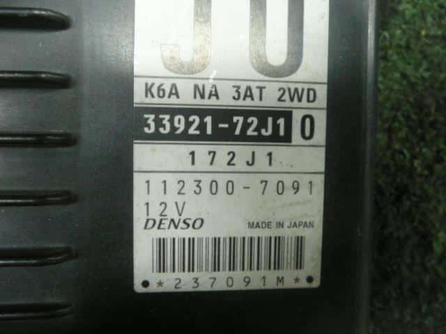 Engine Control Unit SUZUKI Alto 2007 DBA-HA24S 3392172J10 — photo 2