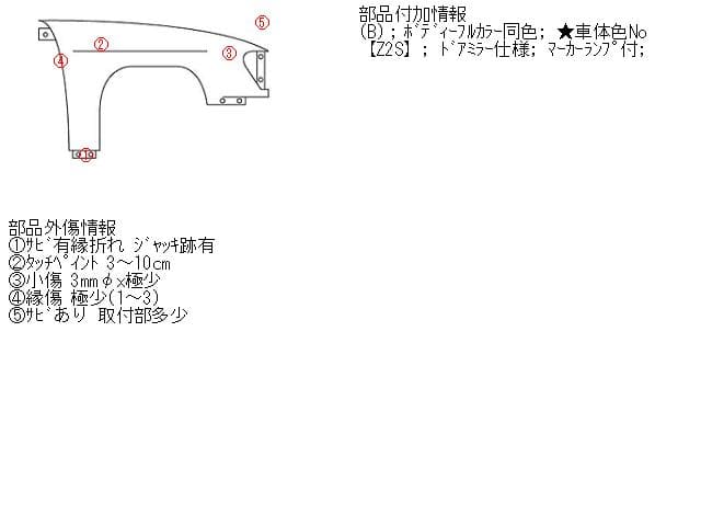 Right Fender Panel NISSAN Moco 2003 UA-MG21 — photo 5