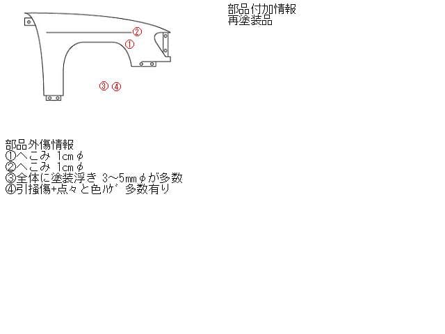 Right Fender Panel MITSUBISHI Delica 2001 KG-SK22MM MQ904572 — photo 5