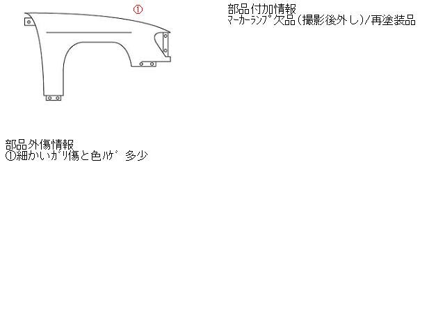 Right Fender Panel TOYOTA Vitz 2006 DBA-KSP90 — photo 5
