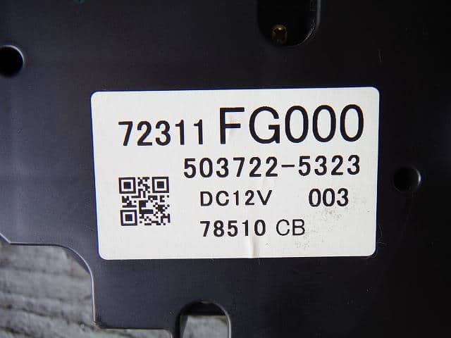 A/C Control Panel SUBARU Impreza 2007 DBA-GH2 — photo 4