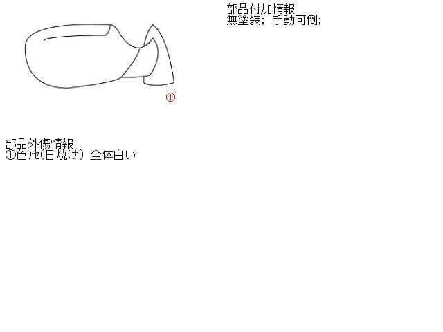 Right Side Mirror DAIHATSU Hijet 2006 LE-S320V — photo 4