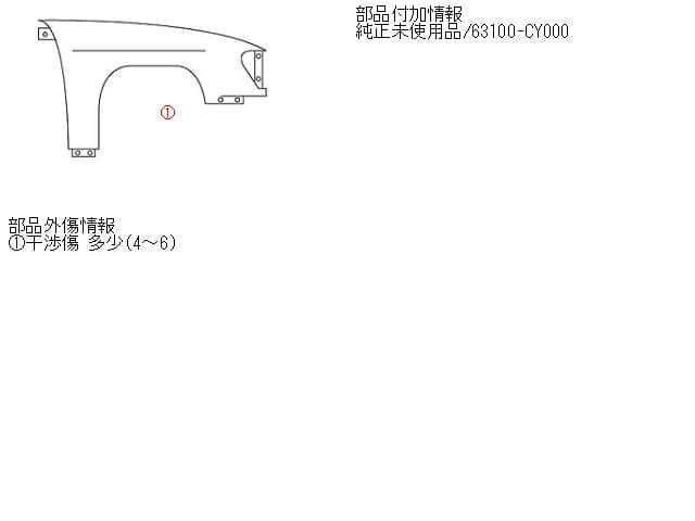 Right Fender Panel NISSAN Serena 2006 CBA-C25 — photo 5