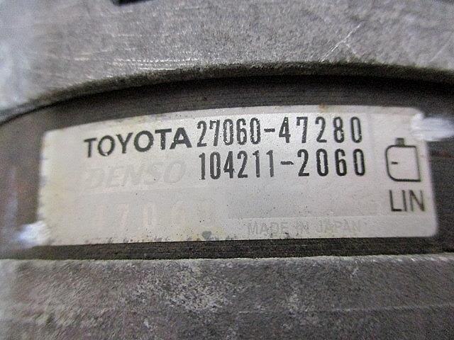Alternator TOYOTA Ractis 2014 DBA-NSP120 — photo 3