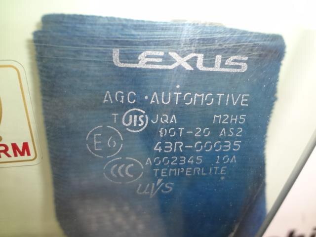 Front Left Door Windshield TOYOTA Lexus ls 2012 DBA-USF40 — photo 2