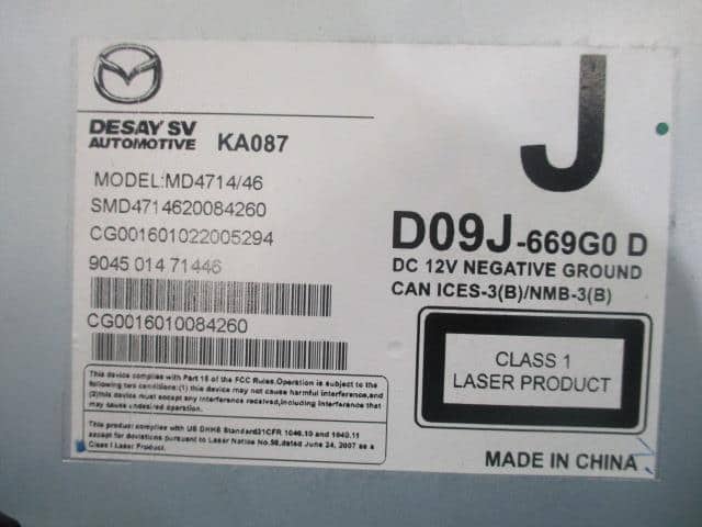 Electrical Component MAZDA Demio 2016 DBA-DJ3FS — photo 4