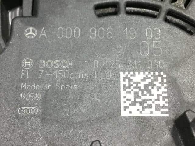 Alternator MERCEDES-BENZ 2014 DBA-156946 — photo 3