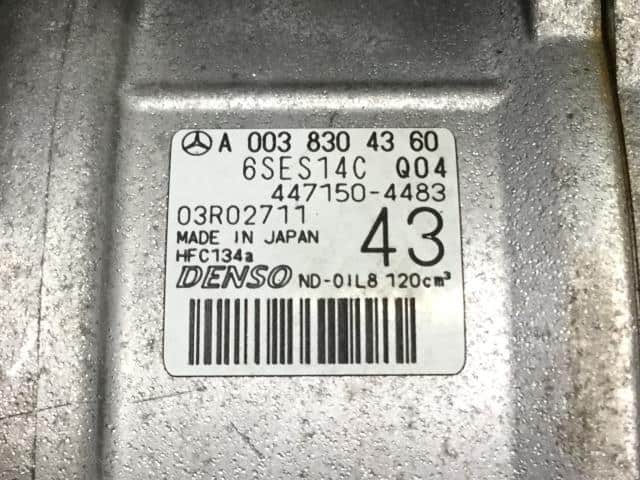 A/C Compressor MERCEDES-BENZ 2014 DBA-156946 A0038304360 — photo 4