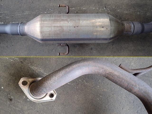 Front Exhaust Pipe TOYOTA Ractis 2010 DBA-SCP100 — photo 4