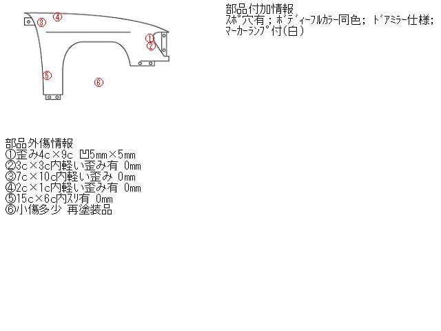 Right Fender Panel MAZDA Premacy 2005 DBA-CREW C23652111B — photo 5
