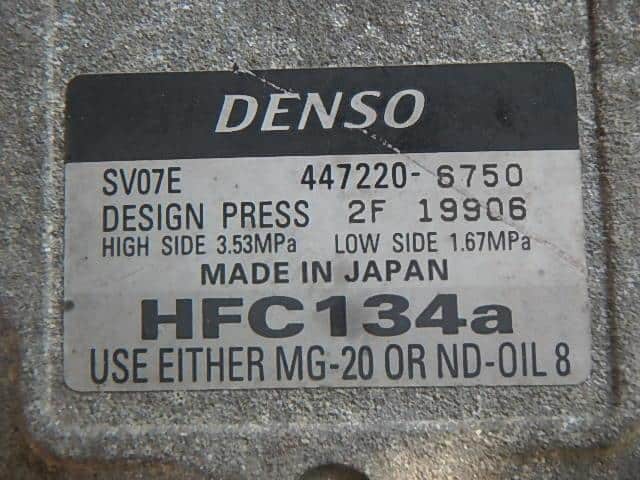 A/C Compressor DAIHATSU Move 2004 ABA-L160S 8832097204000 — photo 3
