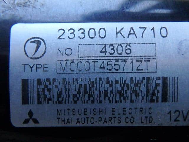 Starter SUBARU R2 2004 CBA-RC2 23300KA710 — photo 4