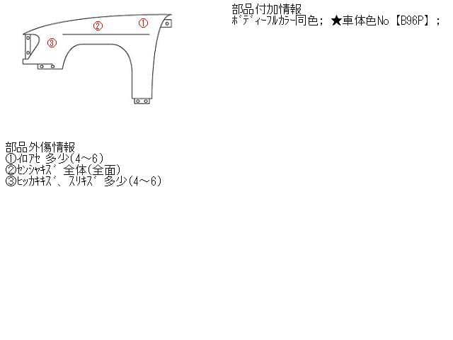 Left Fender Panel HONDA Life 2002 LA-JB1 — photo 3