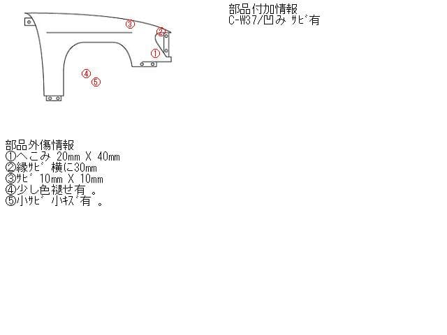 Right Fender Panel NISSAN Nv100 clipper 2013 GBD-U71 — photo 5