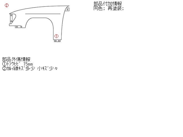 Left Fender Panel TOYOTA Ractis 2006 DBA-SCP100 — photo 5