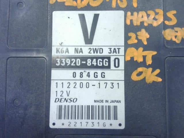 Engine Control Unit SUZUKI Alto 2001 LA-HA23S 3392084GG0 — photo 3