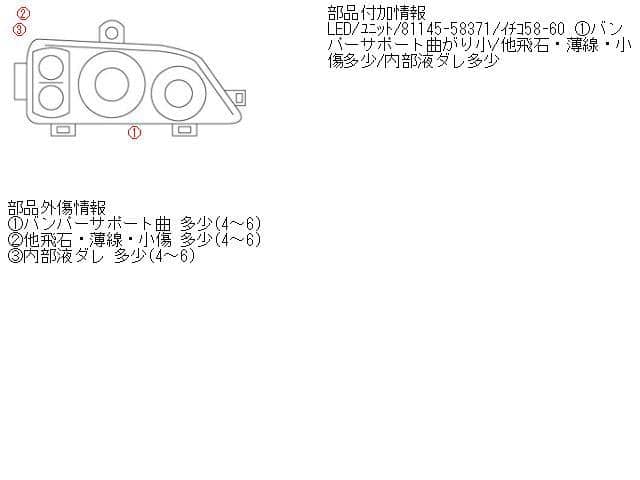 Right Headlight TOYOTA Alphard DBA-AGH30W 8114558371 — photo 2