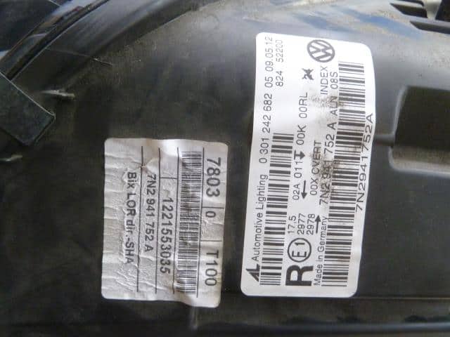 Right Headlight VOLKSWAGEN Sharan 7N2 941 754 B — photo 5
