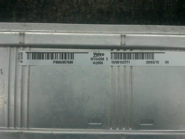 Intercooler PEUGEOT 508 2015 ABA-W2W5G01 — photo 3