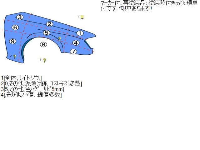 Right Fender Panel NISSAN Cube 2003 UA-BZ11 — photo 6