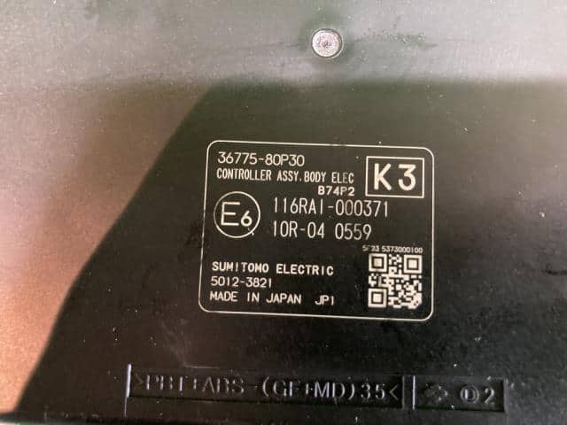 Control Unit SUZUKI Lapin 2015 DBA-HE33S 3677580P30 — photo 5