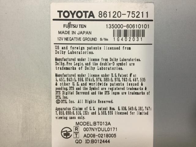 Audio TOYOTA SAI 2010 DAA-AZK10 — photo 2