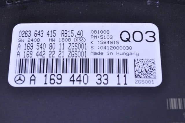 Speedometer MERCEDES-BENZ Benz b class 2008 CBA-245232 — photo 7