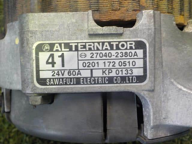 Alternator HINO Hino largesize car 2008 BDG-FW1EXYG 270402380A — photo 4