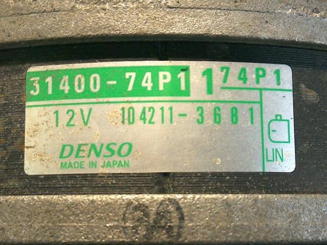 Alternator SUZUKI Lapin 2017 DBA-HE33S 3140074P11 — photo 3