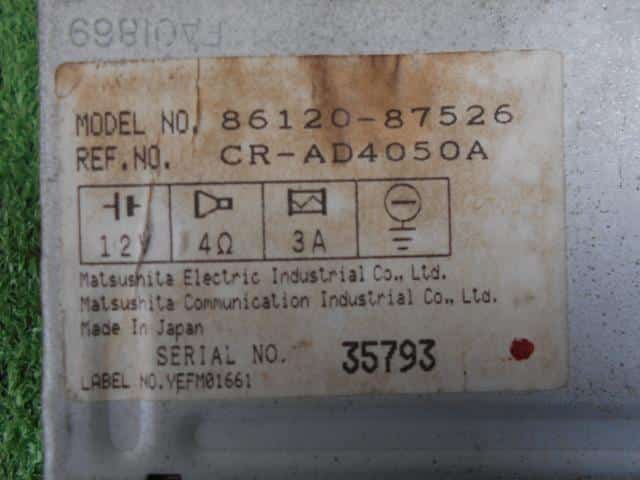 Radio DAIHATSU Hijet 1990 M-S83P 8612087526 — photo 2