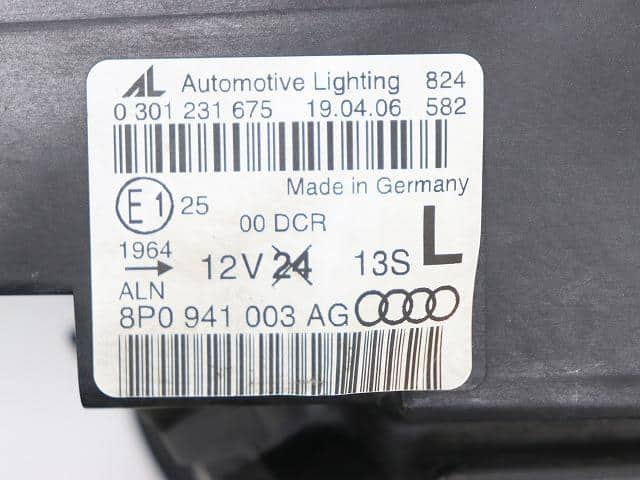 Left Headlight AUDI Audi a3 2006 GH-8PBWA 8P0941003AG — photo 8