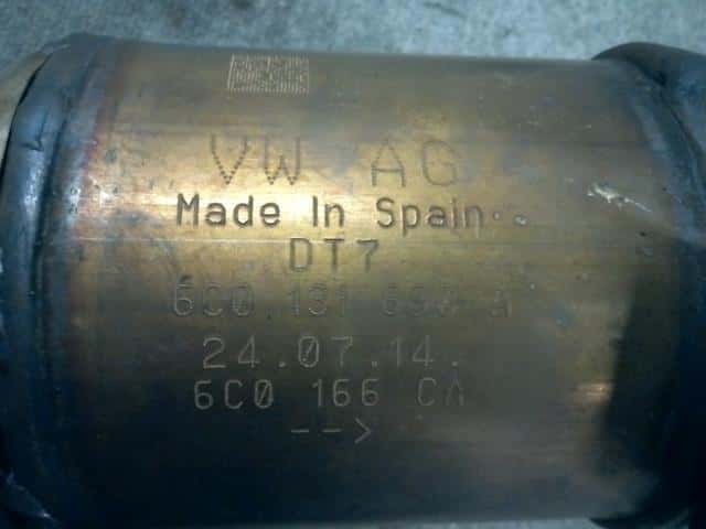 Catalyst VOLKSWAGEN Polo 2014 DBA-6RCJZ 6C0254502DX — photo 3