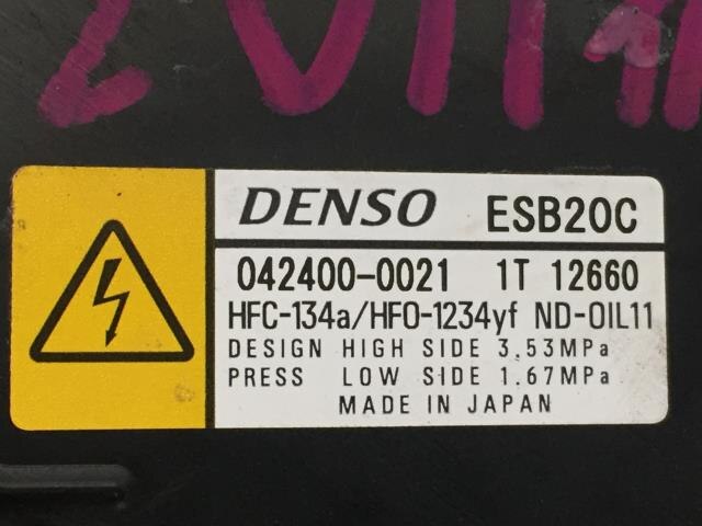 A/C Compressor TOYOTA Prius 2016 DAA-ZVW50 — photo 3