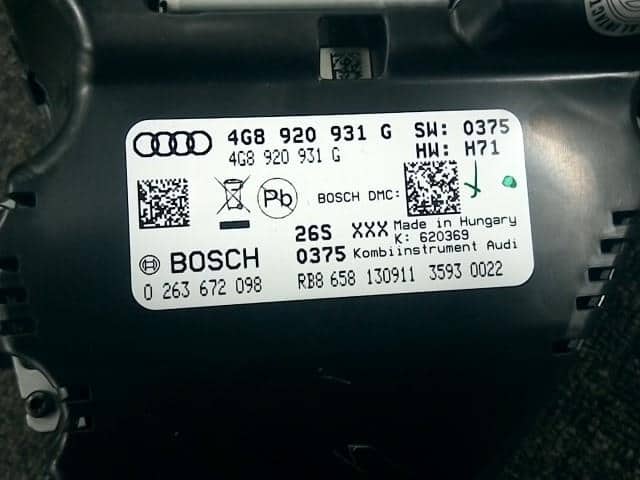 Speedometer AUDI Audi a6 2011 ABA-4GCHVS 4G8920931GX — photo 3