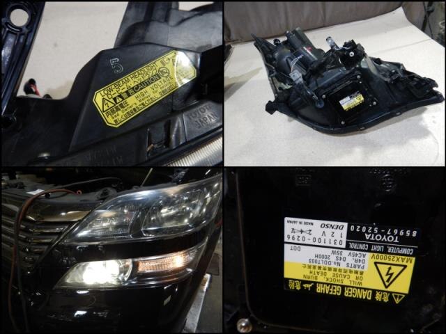 Left Headlight TOYOTA vellfire 2009 DBA-ANH20 — photo 4