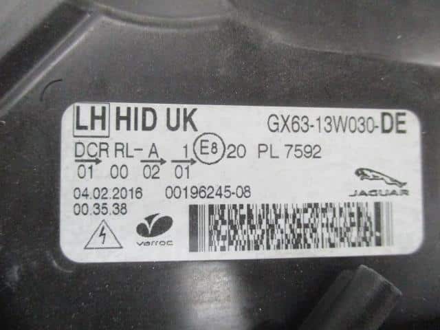 Left Headlight JAGUAR Jaguar xf 2015 CBA-JB2GA GX6313W030DE — photo 5