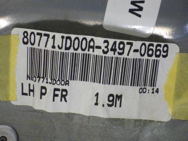 Front Left Door Regulator NISSAN Dualis 2008 DBA-KJ10 80771JD00A — photo 5